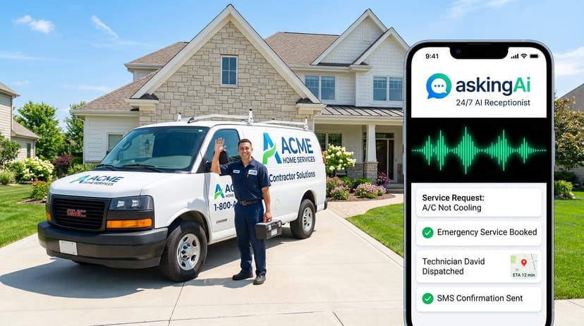 AI Phone Receptionist for Contractors & Home Services: Stop Losing $2,000 Jobs to Voicemail